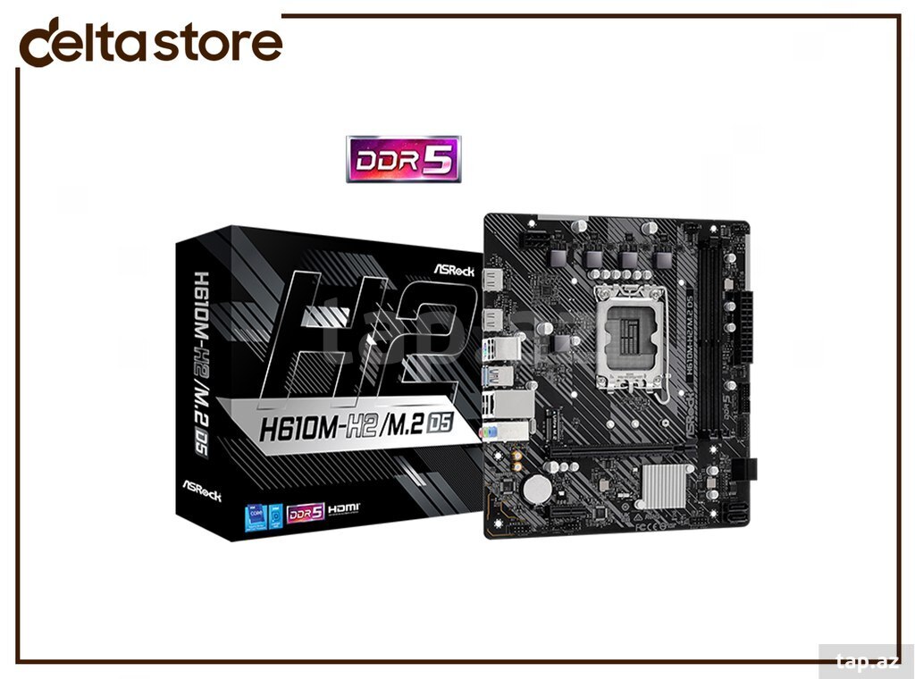 "Asrock H610M-H2/M.2 D5 LGA 1700" ana platası