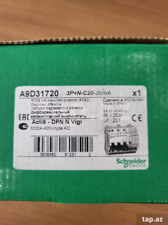 Elektrik açarı "A9D31720 Schneider" (4)