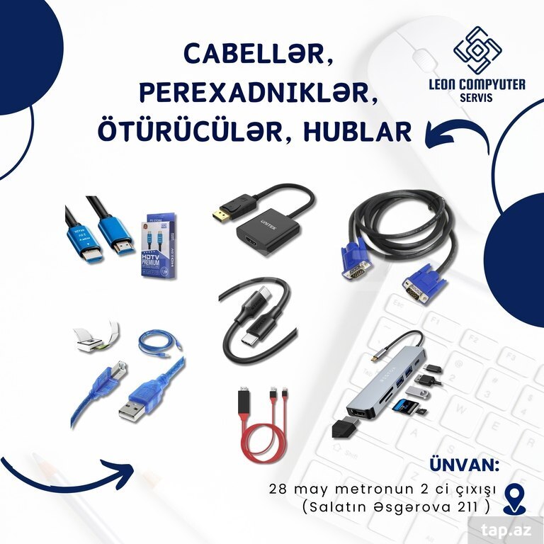 Kabellər və ötürücülər
