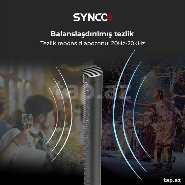 “Synco D2” Kamera üçün XLR boom mikrofon (8)