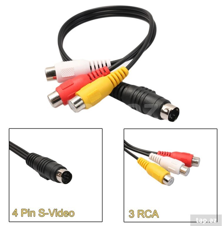 S-Video To 3 RCA konvertor (2)