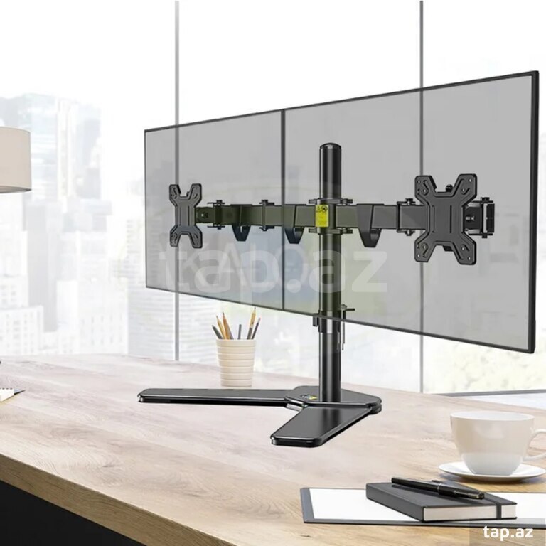 İki qollu monitor altlığı