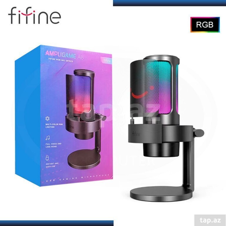 Mikrofon "Fifine Ampligame A8 RGB gaming" (2)