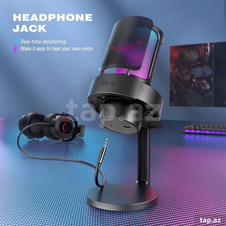 Mikrofon "Fifine Ampligame A8 RGB gaming" (9)