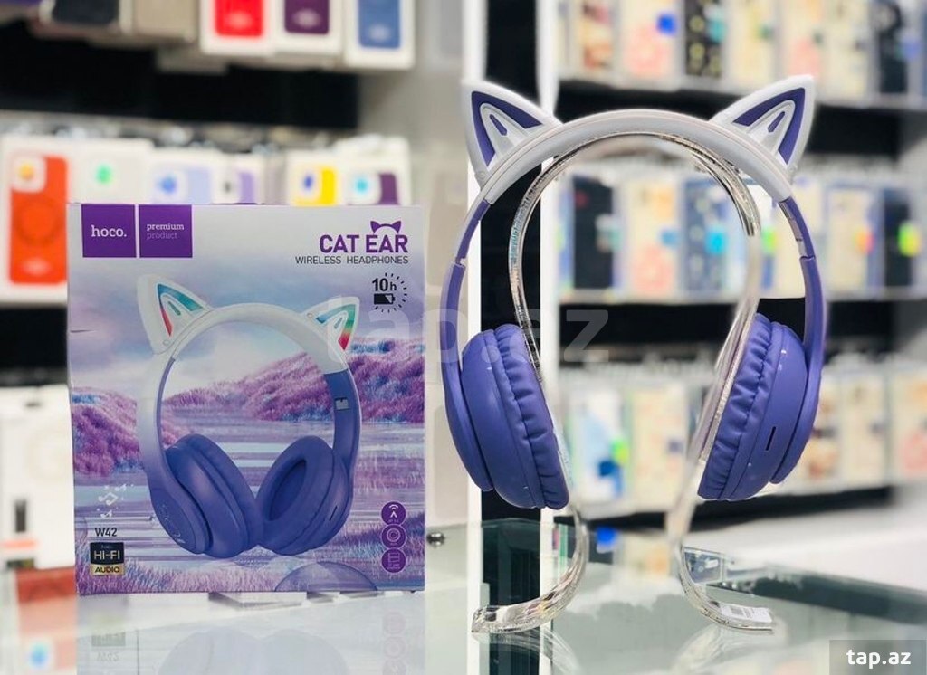 "Hoco W42 Cat Ear" bluetooth qulaqlıq (3)