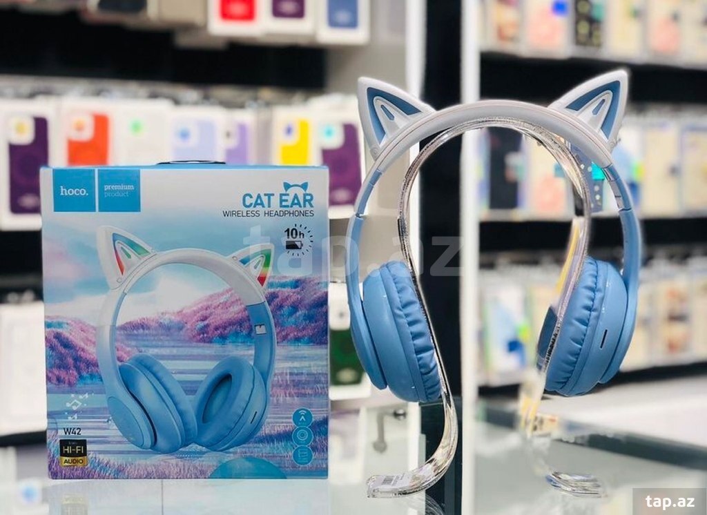"Hoco W42 Cat Ear" bluetooth qulaqlıq (4)