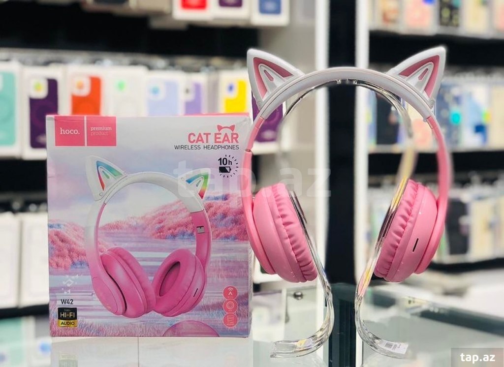 "Hoco W42 Cat Ear" bluetooth qulaqlıq (2)