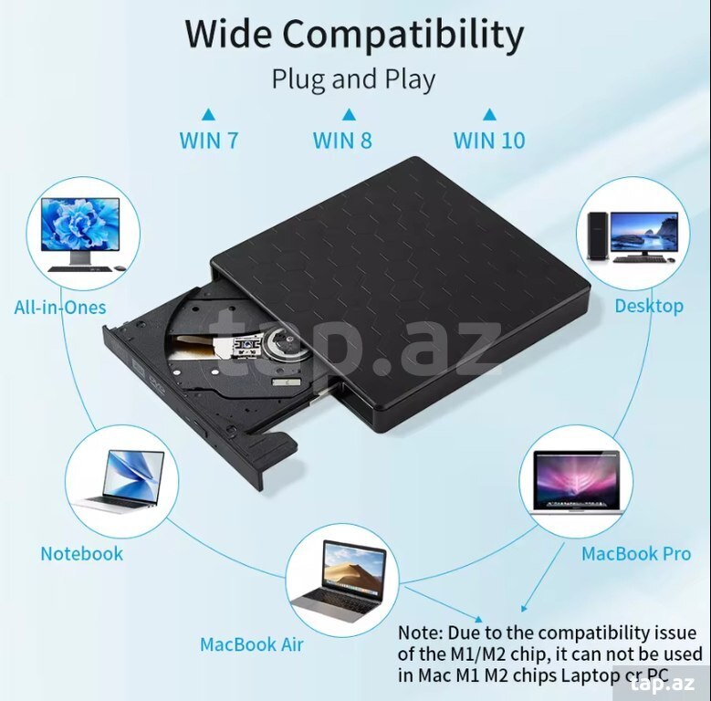 Xarici DVD Rom writer "USB Type-C" (2)