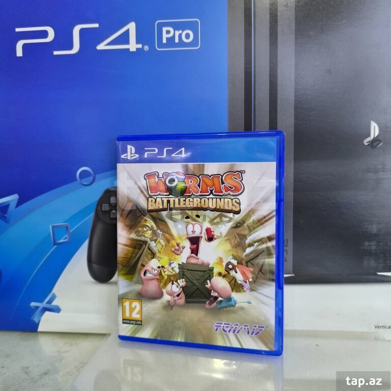 PS4 üçün "Worms Battlegrounds" oyun diski
