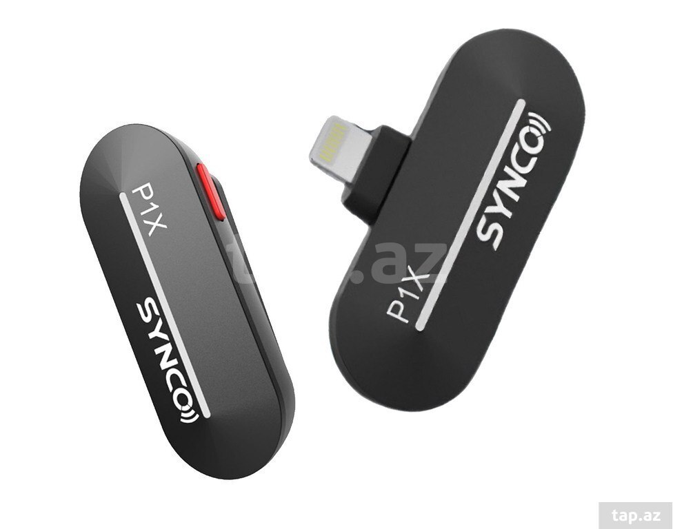 “Synco P1X L” telefon üçün simsiz yaxa mikrofonu (Apple iPhone, 1 nəfərlik)