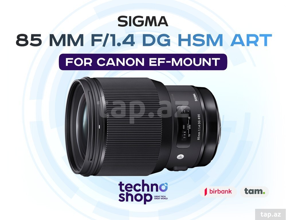Linza "Sigma 85 mm f/1.4 DG HSM Art For Canon EF-Mount"