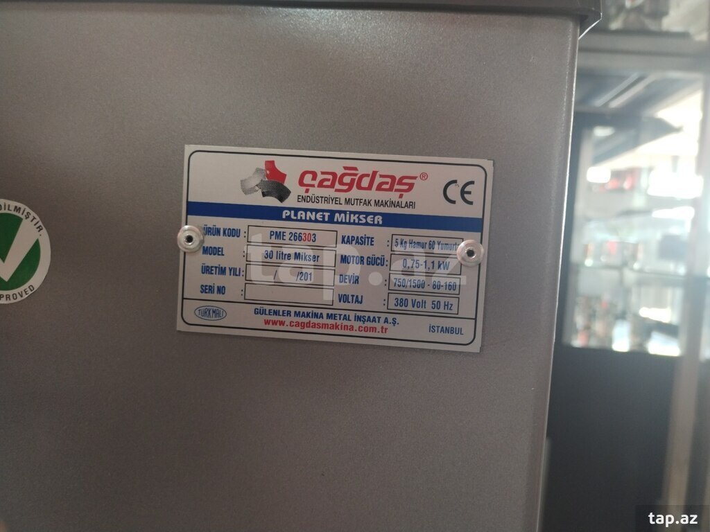 Planetar mikser "Çağdaş 30lt"  (3)