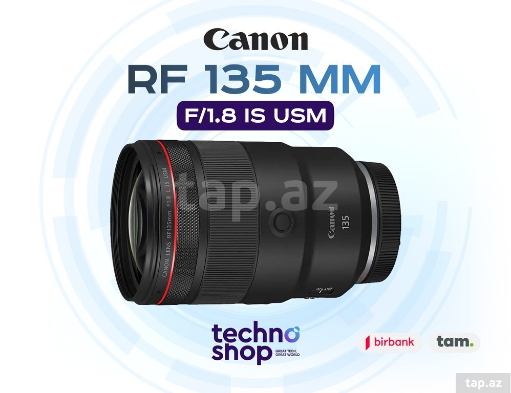 Linza "Canon RF 135 mm f/1.8 IS USM"