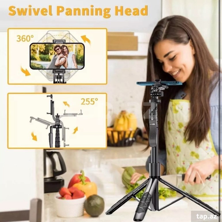 Bluetoothlu Tripod Selfi Çubuğu (2)