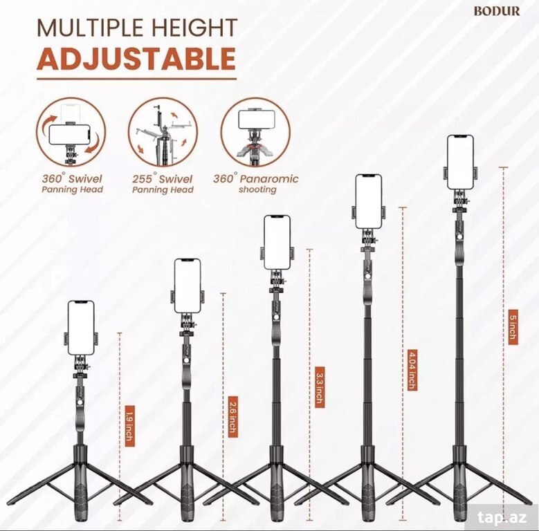 Bluetoothlu Tripod Selfi Çubuğu (5)