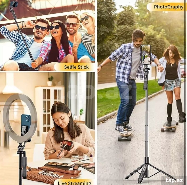 Bluetoothlu Tripod Selfi Çubuğu (3)