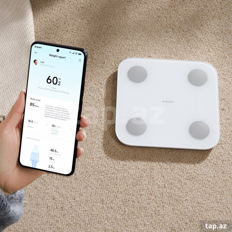 Tərəzi "Xiaomi Body Composition Scale S400" (2)