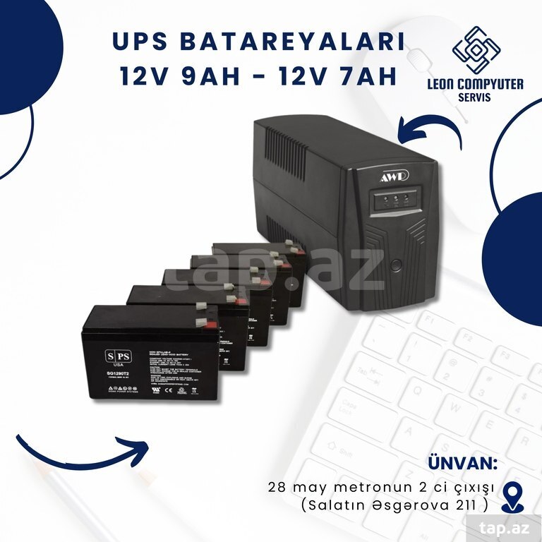 UPS batareyası "12V-7AH/9AH"
