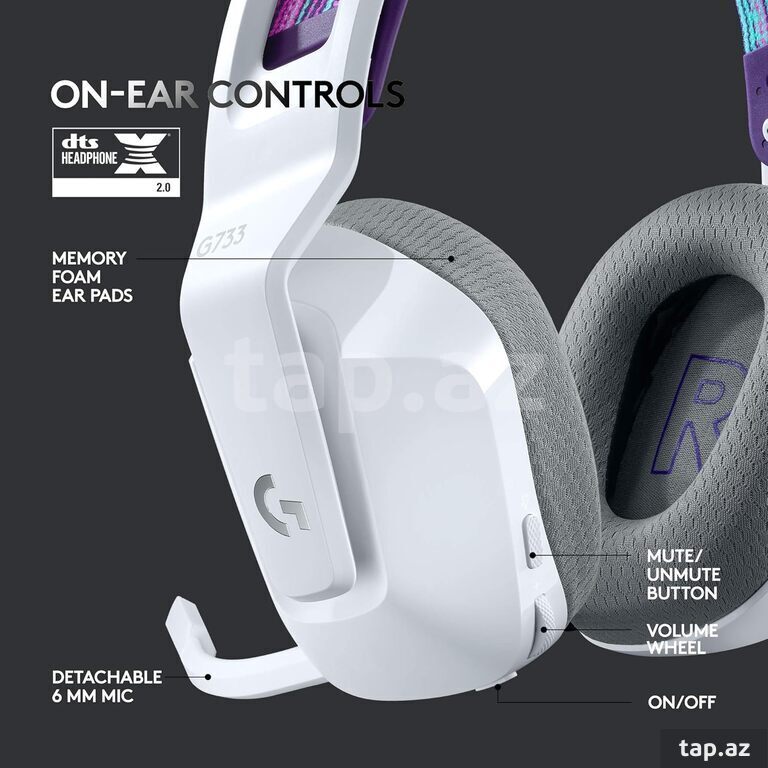 Logitech G733 Lightspeed Wireless Gaming Headset (10)