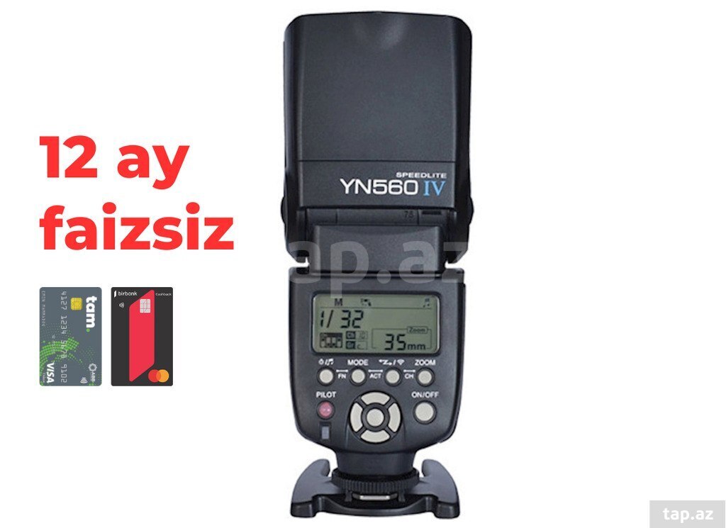 “Yongnuo YN560 IV” fotoaparat üçün flaş işıq