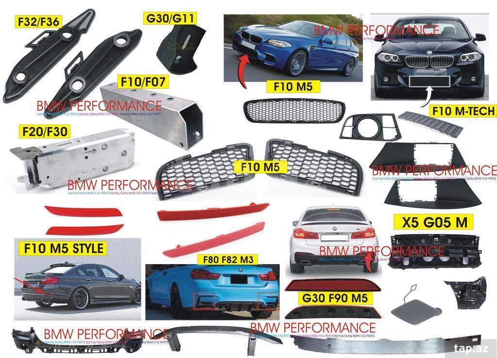 "BMW F10, BMW F30, BMW F32, BMW F36, BMW G30" bufer dəstəkləri