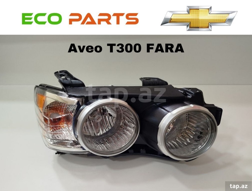 "Chevrolet Aveo T300" ön farası və radiator barmaqlığı