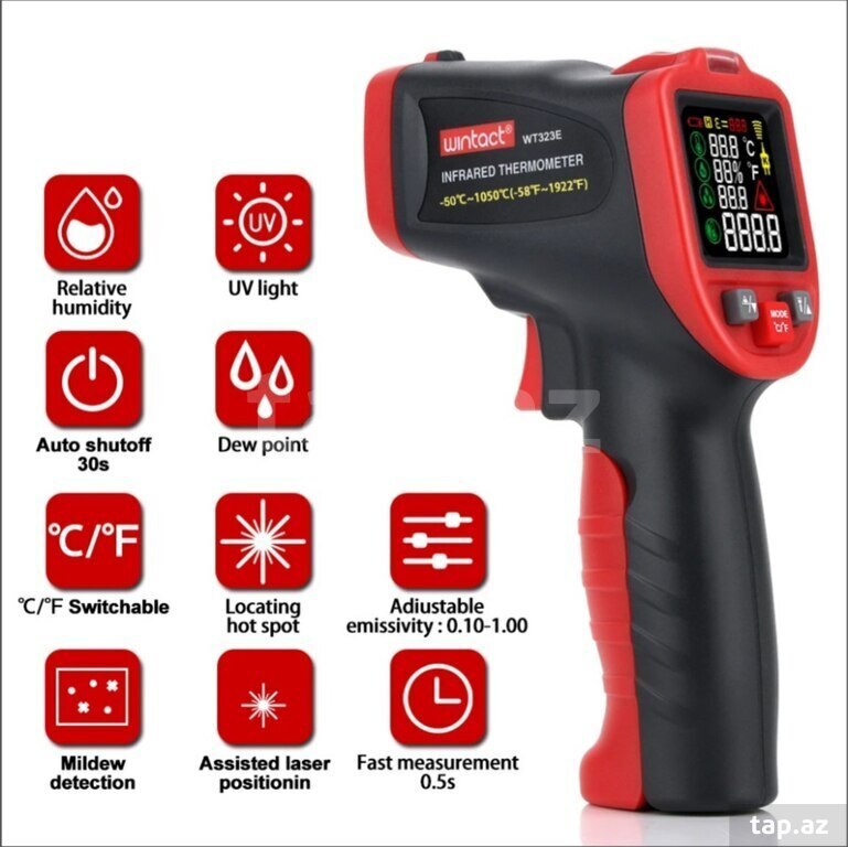 Təmassız termometr "WINTACT WT 323E"