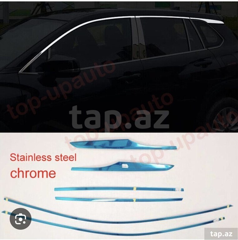 "Toyota Corolla Cross 2024" şüşə qirağı xromu (14)