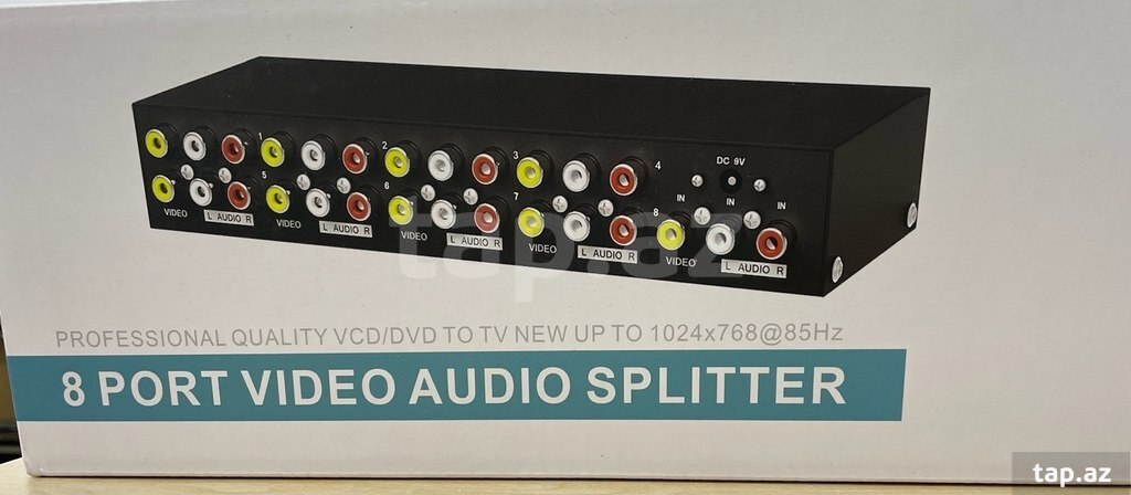 8 Port Video Audio Splitter Pro Quality VCD/DVD