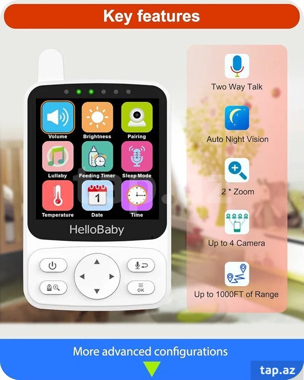 "HelloBaby" nəzarət kamerası (3)