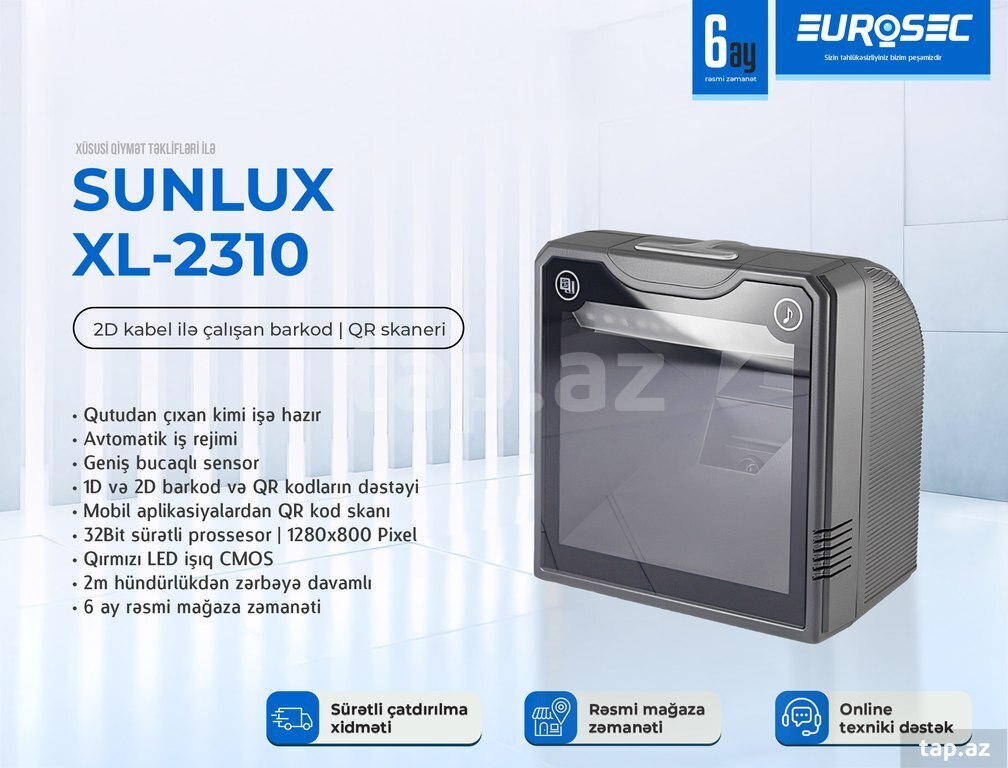 Barkod və QR kod skaneri "Sunlux XL-2310"