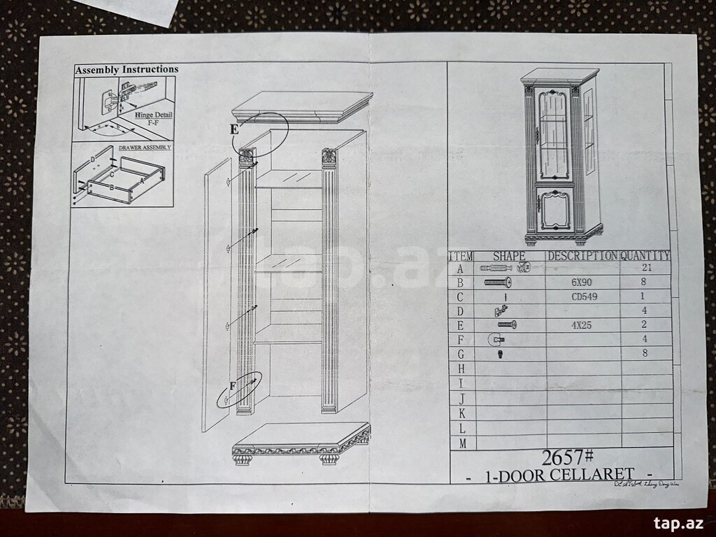 Qonaq otağı mebeli  (9)