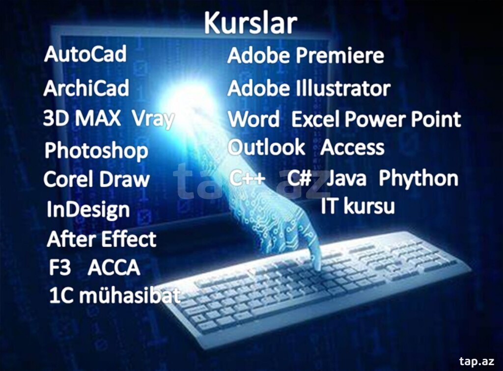 Montaj, qrafik dizayn, ofis və proqramlaşdırma