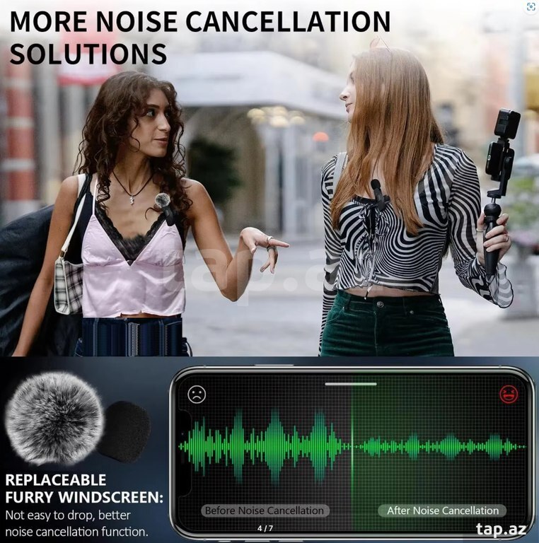 Wireless çüt yaxa mikrofon (2)