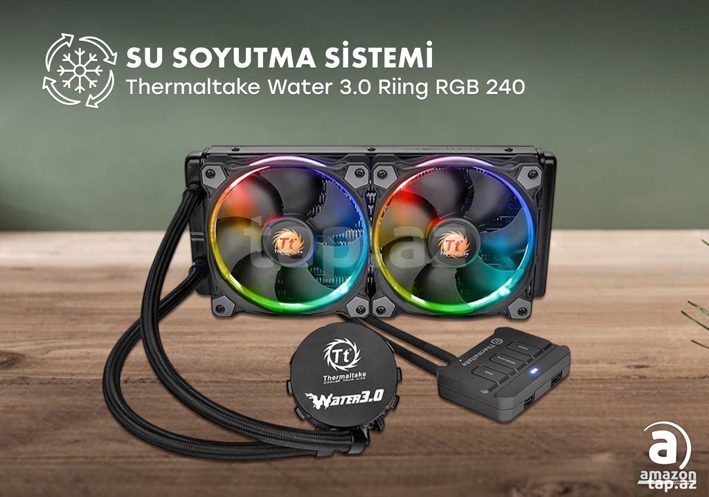 Thermaltake Water Riing RGB 240 CL-W107-PL12SW-A: 199 AZN