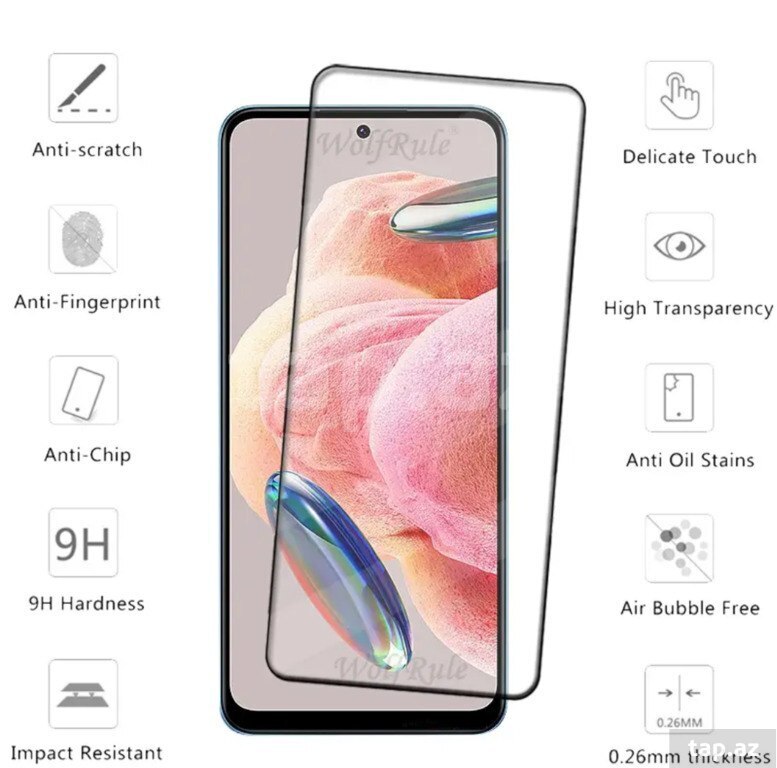 "Xiaomi Redmi Note 12 4G" üçün ekran qoruyucu şüşəsi (2)