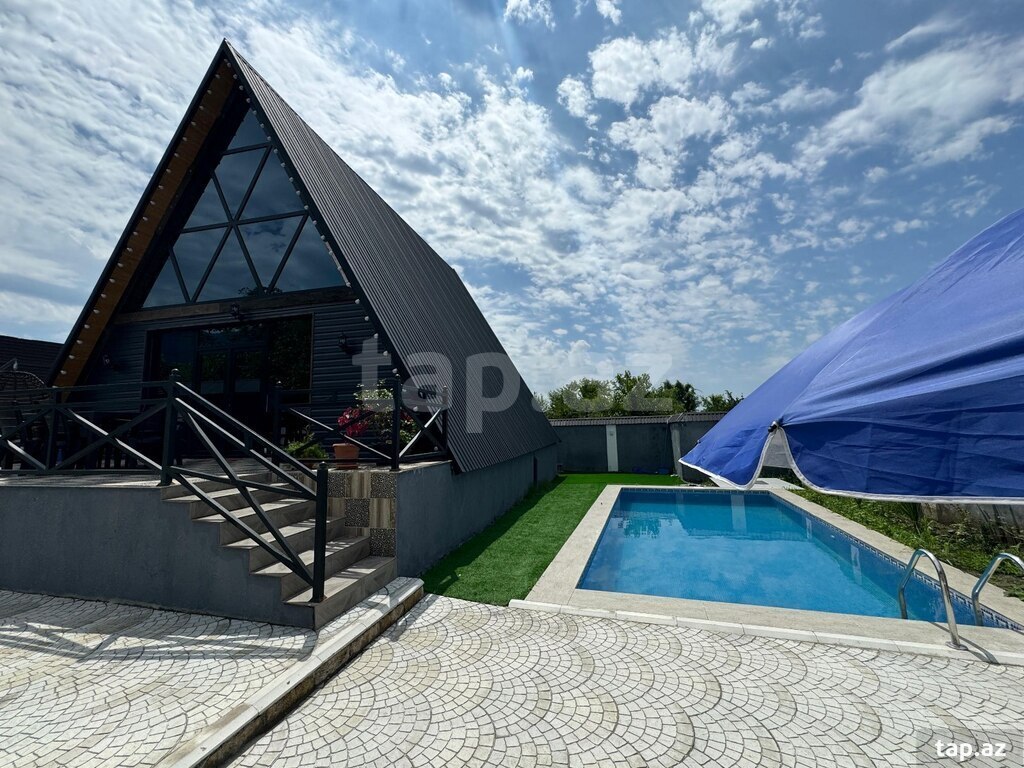 4 otaqlı bağ evi kirayə verilir, Qəbələ