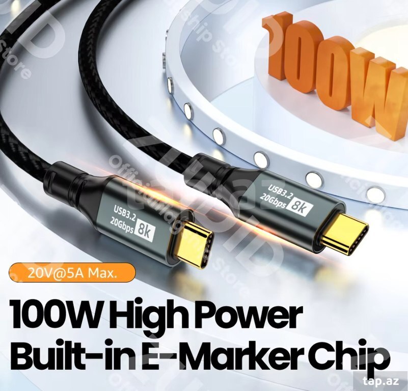 Typec kabel 3 Metr "Thunderbolt 3 "  (3)