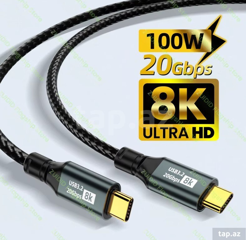 Typec kabel 3 Metr "Thunderbolt 3 " 