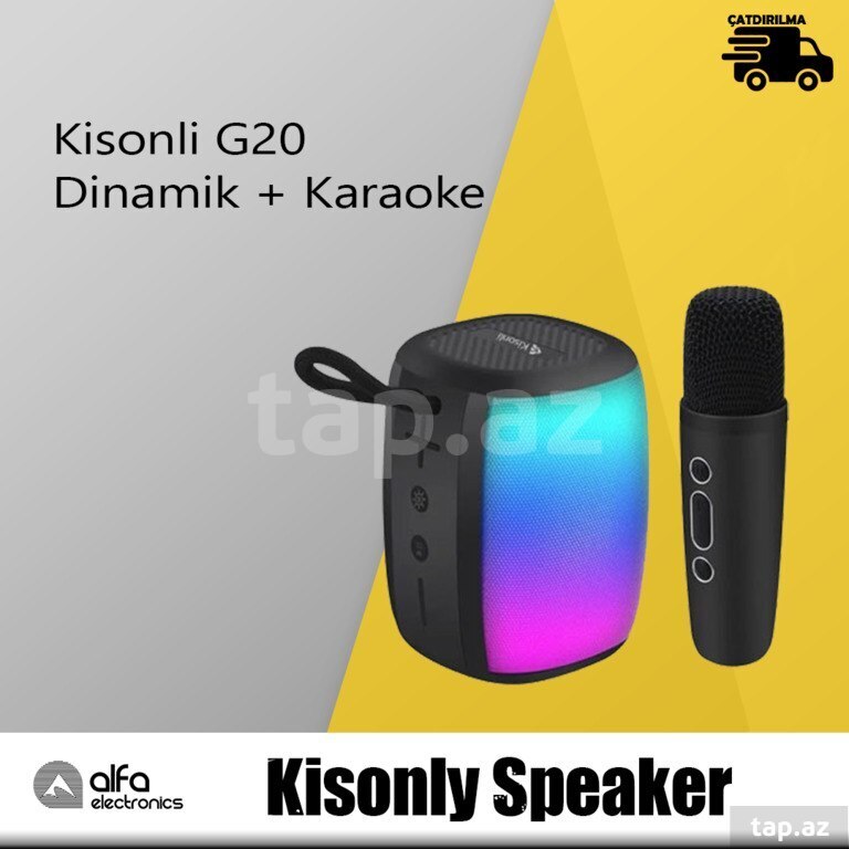 Bluetooth dinamik "Kisonli G20 Speaker + Karaoke"