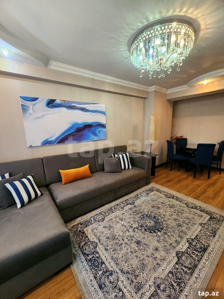 3-otaqlı yeni tikili kirayə verilir, Nərimanov r., 90 m²