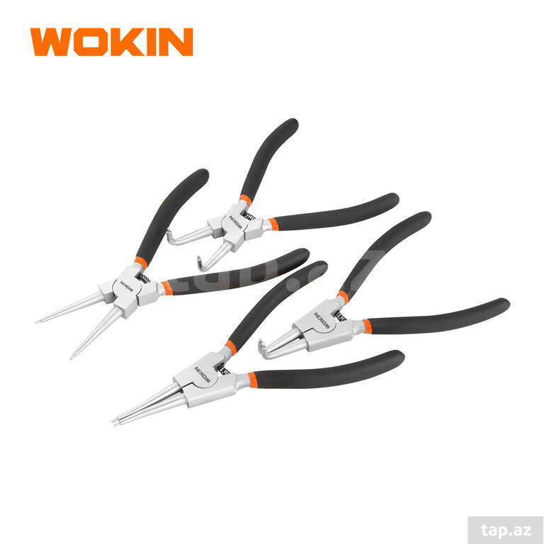 Wokın 4 Parça Segman Pensesı Takımı 180 MM (7'')