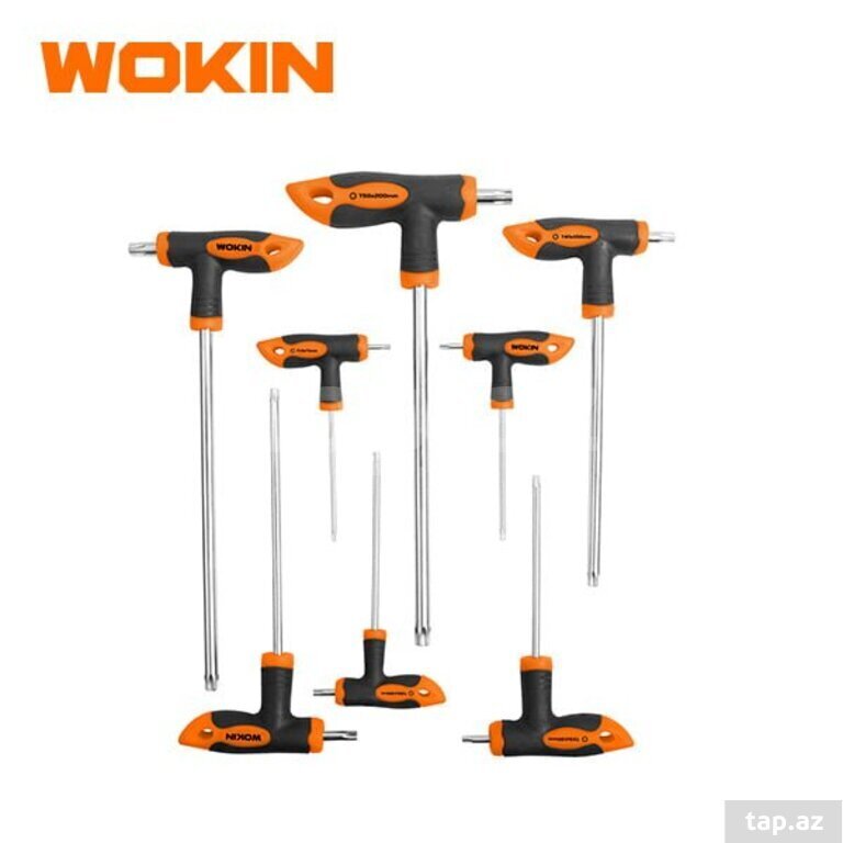 "Wokın 8 Parça T Tıpı Torx Allen" açar dəsti