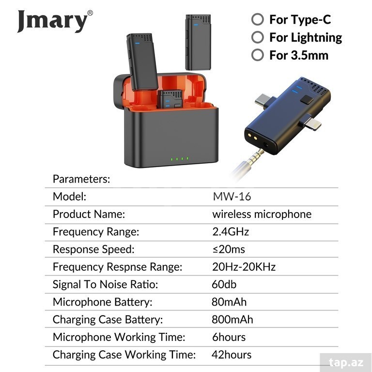 "Jmary MW-16" yaxa mikrofonu