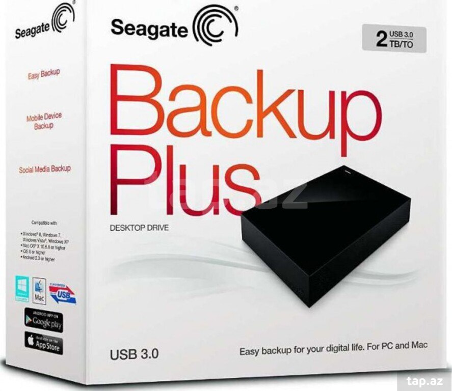 Seagate | Backup Plus 2TB 3.5-inch Desktop External HDD (Black)