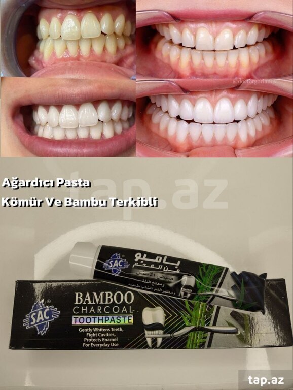 Diş məcunu "SAC Bamboo Charcoal Toothpaste"