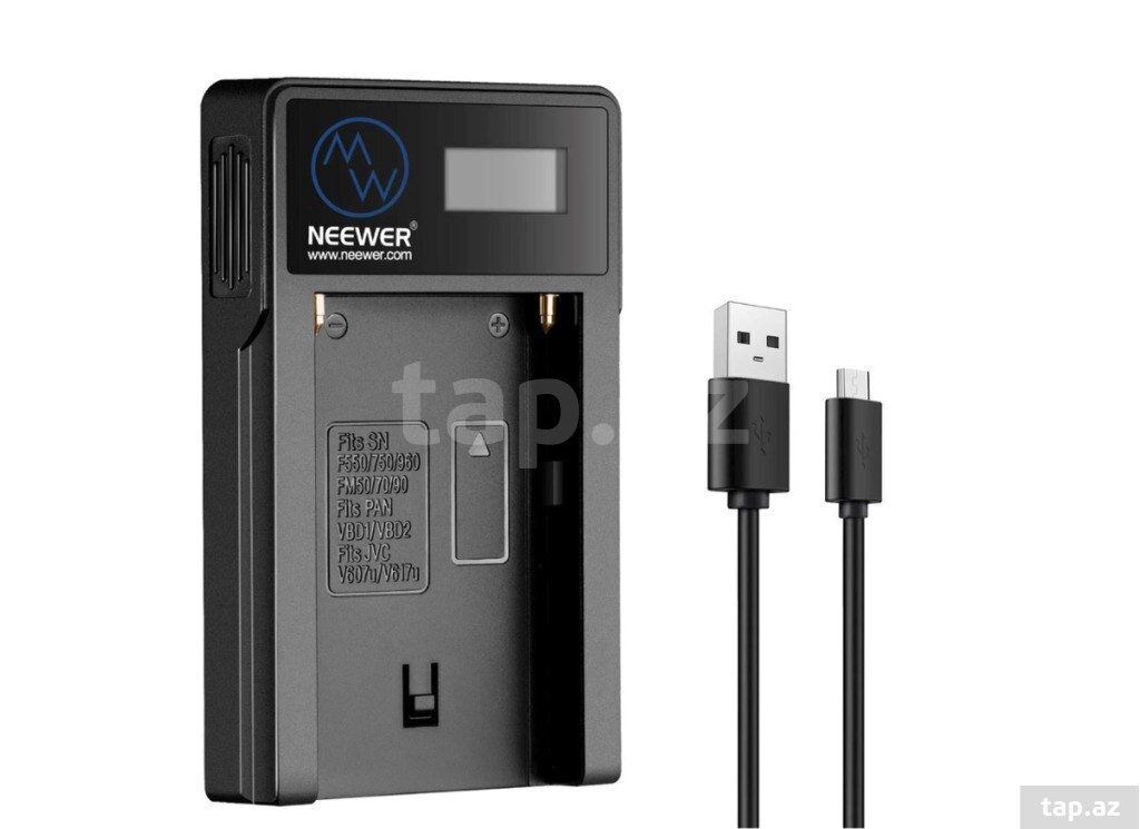 “Neewer” NP-F batareyaları üçün USB şarj cihazı