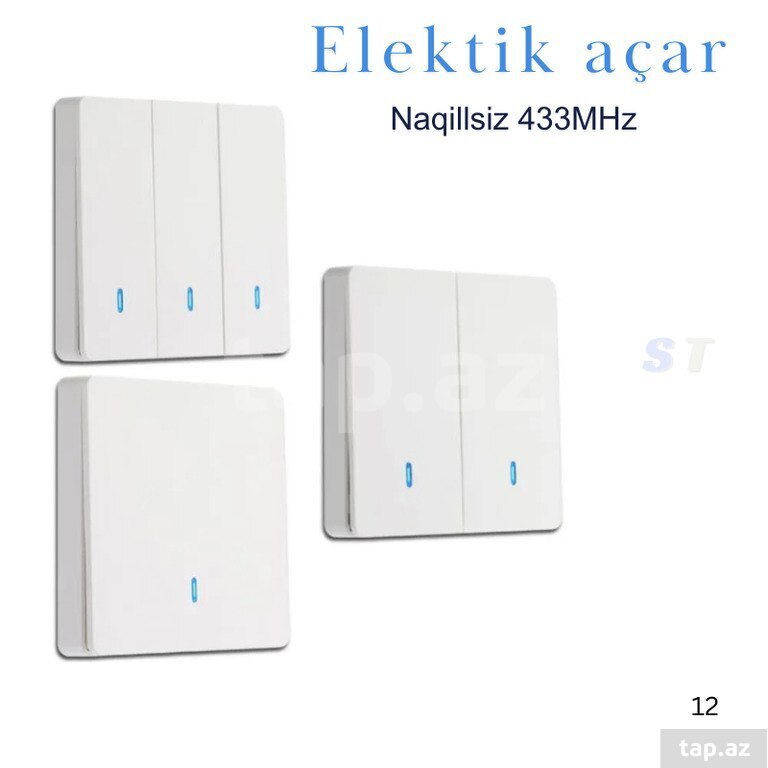 433MHz naqilsiz elektrik açarı (13)
