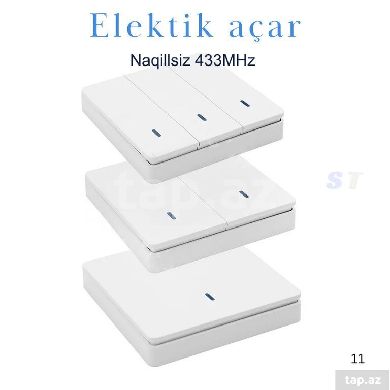 433MHz naqilsiz elektrik açarı (12)