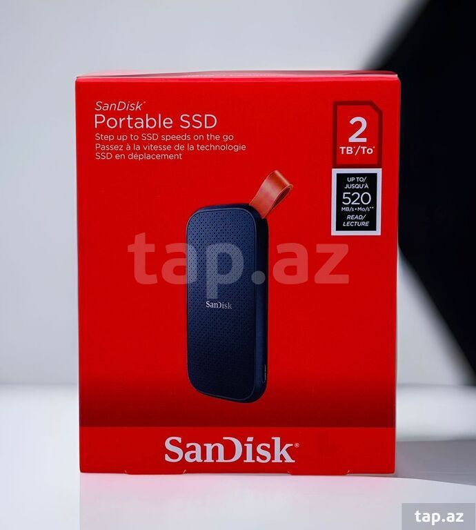 External SSD "SanDisk 2TB Portable External SSD 520MB/s SDSSDE30-2T00-G25"